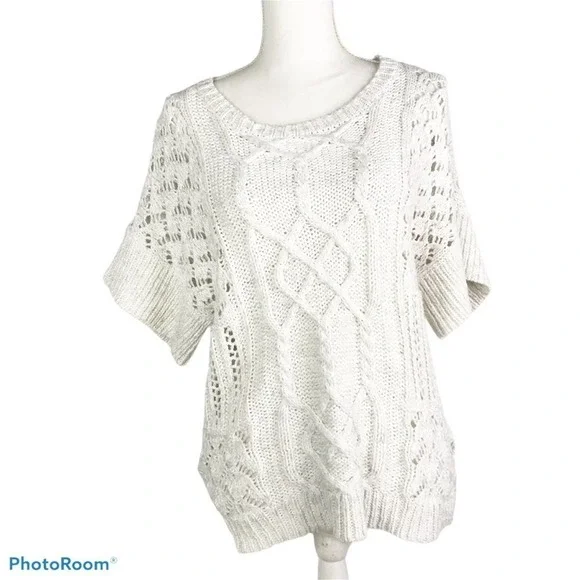 Prana patchwork sweater white size M nwt - Picture 3 of 13